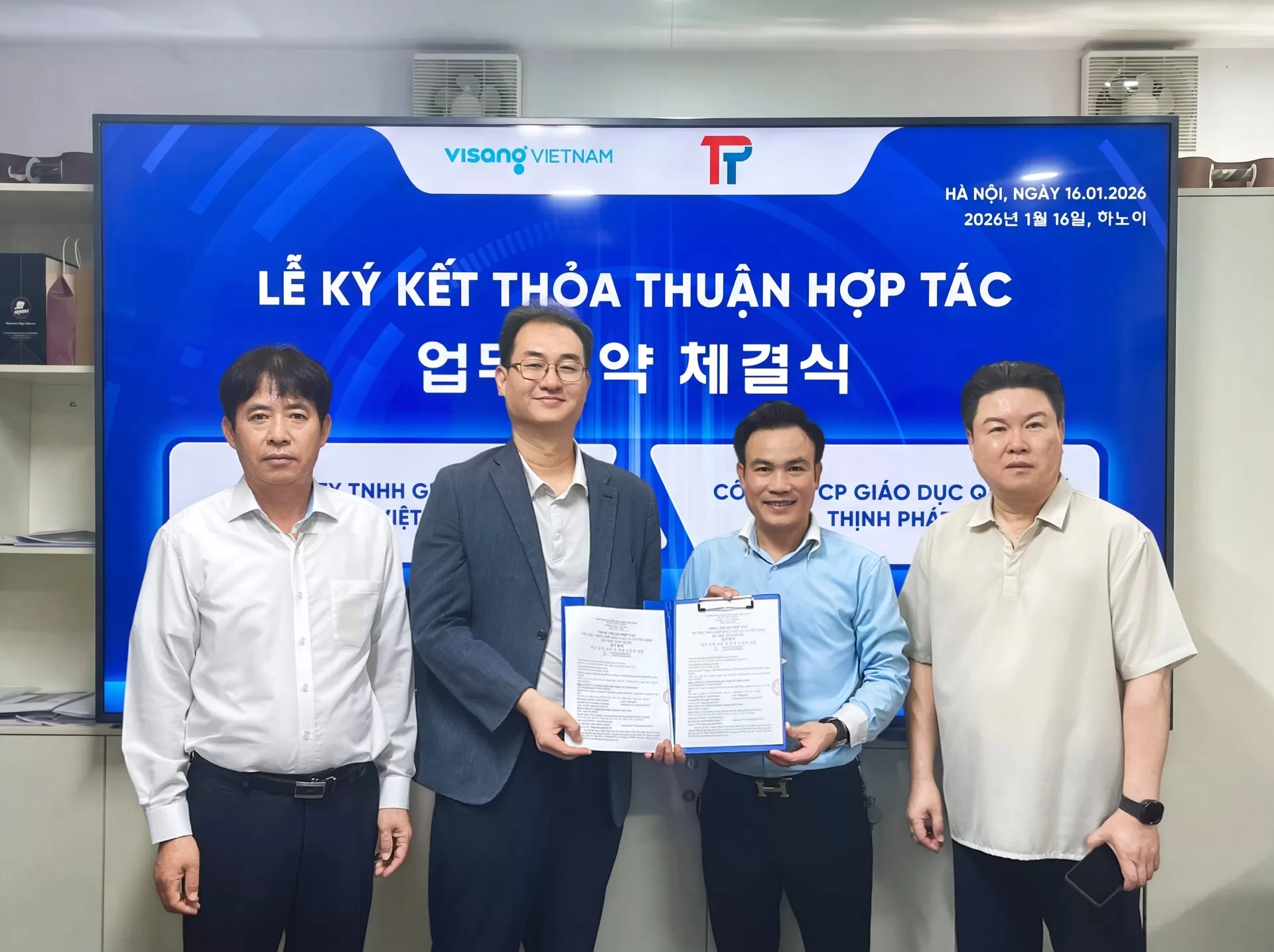CÔNG TY THỊNH PHÁT KÝ KẾT MOU HỢP TÁC CÙNG CÔNG TY TNHH GIÁO DỤC VISANG VIỆT NAM